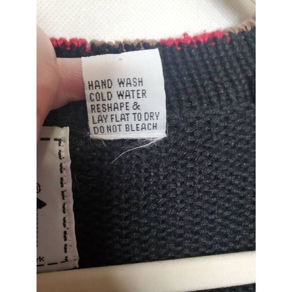 Storybook Knits Vintage Christmas Teddy Bears Ugly Cardigan V Neck Sweater - Picture 5 of 14